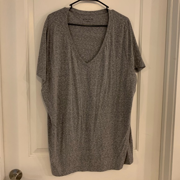Heather Grey t-shirt ( Ava & Viv ) - Picture 1 of 3